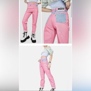 Ragged priest pink jeans